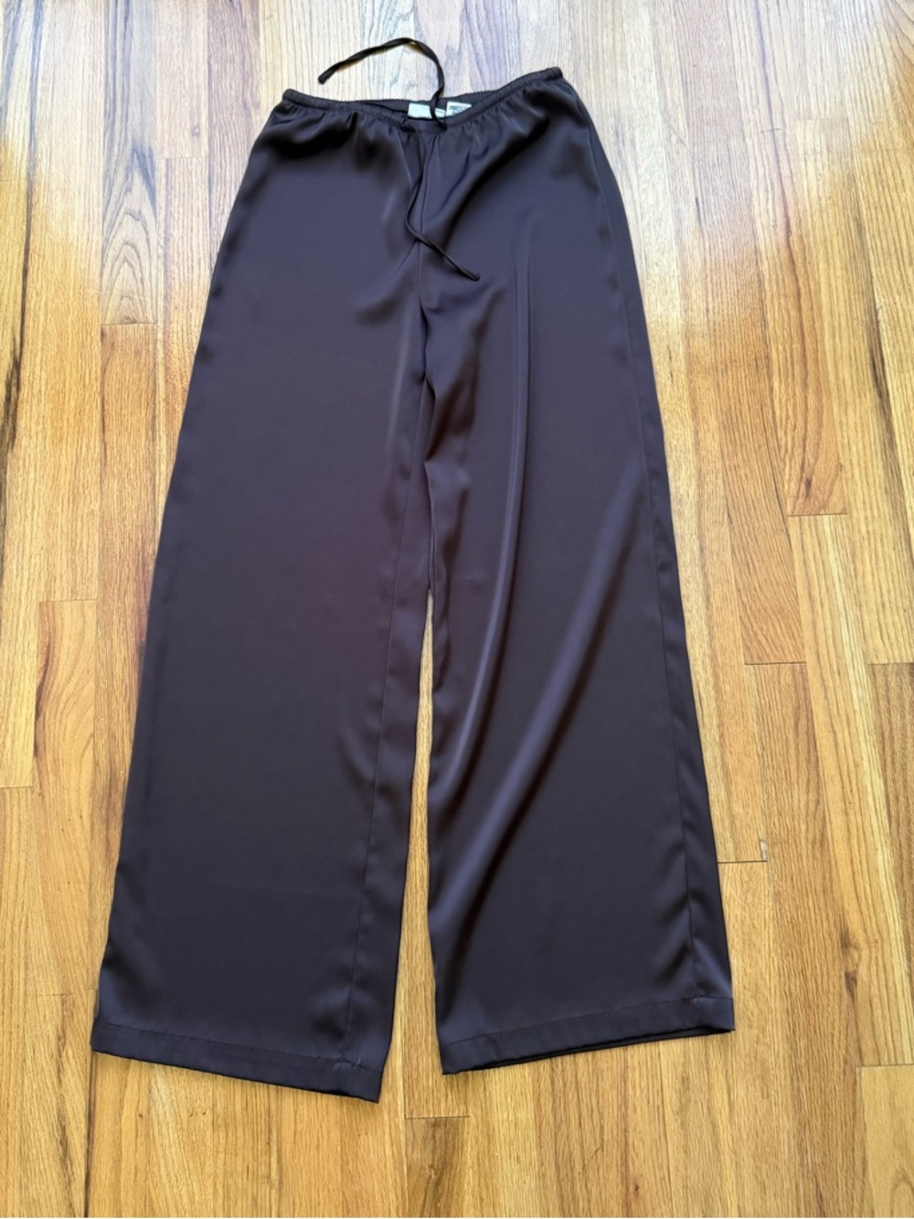 Like new brown satin pants